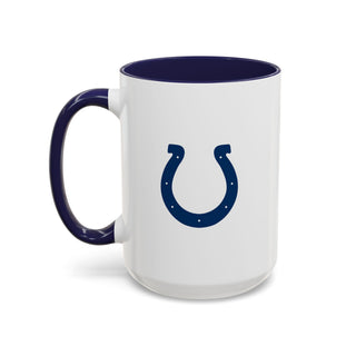 Indianapolis Colts Accent Coffee Mug — NFL Team Logo 11/15oz