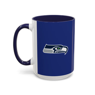 Seattle Seahawks Logo Accent Coffee Mug — NFL Team 11/15oz