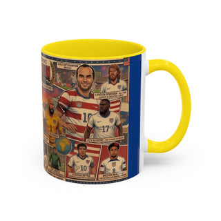 US Men's National Team Soccer Legends Mug | Vintage Collage, Soccer Players