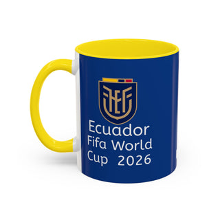 Ecuador Crest Accent Coffee Mug | Blue 11oz 15oz