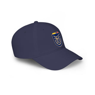 Ecuador Football Crest Printed Low Profile Cap | Navy Football Cap