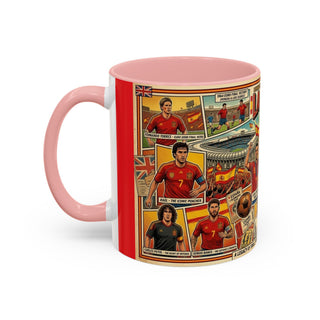 La Selección de España Soccer Legends Mug | Accent Coffee Mug 11oz or 15oz