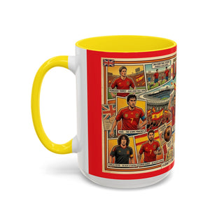 La Selección de España Soccer Legends Mug | Accent Coffee Mug 11oz or 15oz