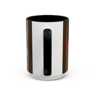 Cleveland Browns Helmet Accent Coffee Mug — Brown & Orange NFL Fan Gift (11/15oz)