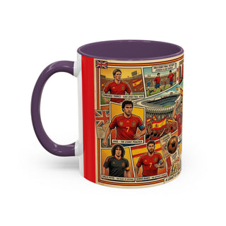 La Selección de España Soccer Legends Mug | Accent Coffee Mug 11oz or 15oz