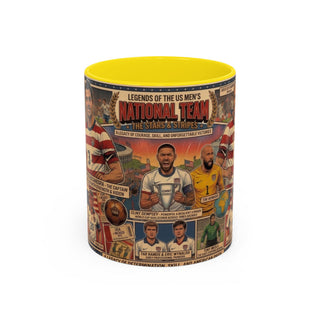 US Men's National Team Soccer Legends Mug | Vintage Collage, Soccer Players