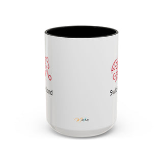 Switzerland Alpine Heritage Coffee Mug | Swiss Mountains, Edelweiss Accent
