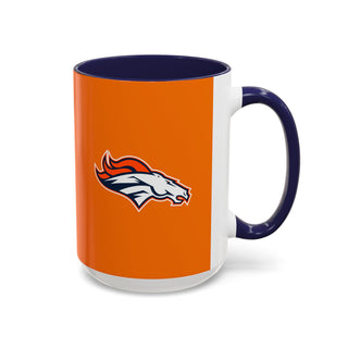 Denver Broncos Accent Coffee Mug — NFL Team Logo 11/15oz