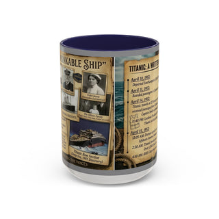 Titanic History Timeline Mug | Accent Coffee Mug
