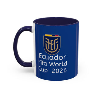 Ecuador Crest Accent Coffee Mug | Blue 11oz 15oz