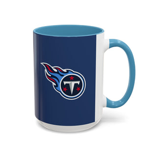 Tennessee Titans Accent Coffee Mug — Navy NFL Logo (11oz & 15oz)
