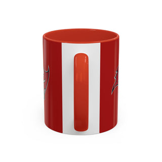 Tampa Bay Buccaneers Accent Coffee Mug - Red & Black Team Logo 11/15oz