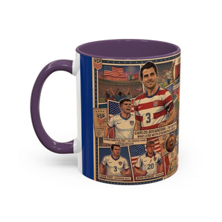 US Men's National Team Soccer Legends Mug | Vintage Collage, Soccer Players
