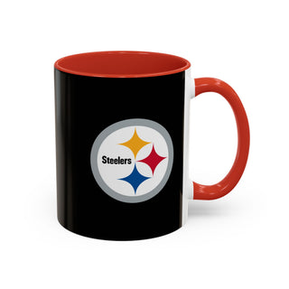 Pittsburgh Steelers Accent Coffee Mug — NFL Team Logo Ceramic (11/15oz)
