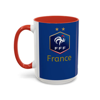 France Football Crest Mug | Accent Coffee Mug 11oz 15oz