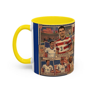 US Men's National Team Soccer Legends Mug | Vintage Collage, Soccer Players