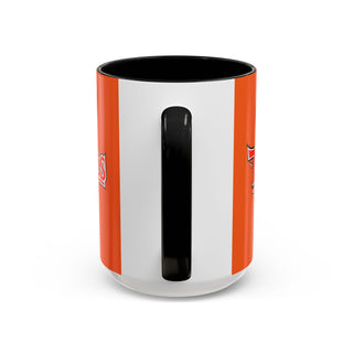 Toros Logo Accent Mug | Orange Black 11oz 15oz Ceramic