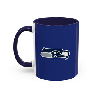 Seattle Seahawks Logo Accent Coffee Mug — NFL Team 11/15oz
