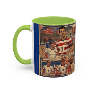 US Men's National Team Soccer Legends Mug | Vintage Collage, Soccer Players