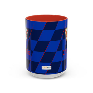 Croatia Football Crest Mug | Accent Coffee Mug 11oz 15oz