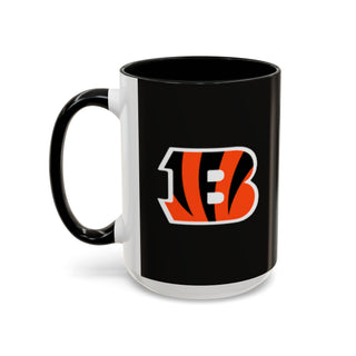 Cincinnati Bengals Black Accent Coffee Mug — Team Logo Fan Mug (11/15 oz)