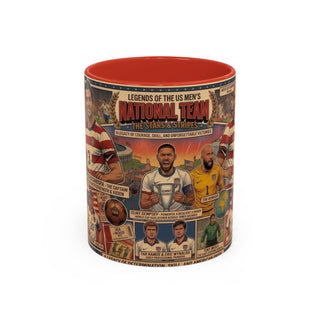 US Men's National Team Soccer Legends Mug | Vintage Collage, Soccer Players