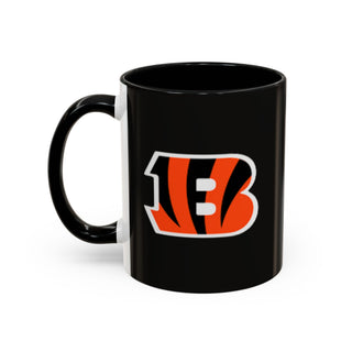 Cincinnati Bengals Black Accent Coffee Mug — Team Logo Fan Mug (11/15 oz)