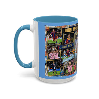 Lionel Messi Legendary Career Mug | World Cup Champion 2022 Accent Coffee Mug