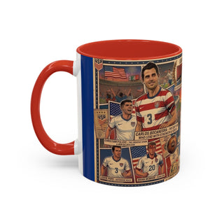 US Men's National Team Soccer Legends Mug | Vintage Collage, Soccer Players