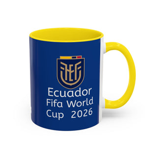 Ecuador Crest Accent Coffee Mug | Blue 11oz 15oz