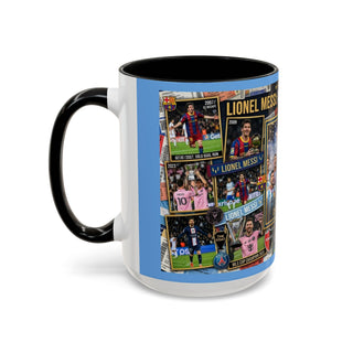 Lionel Messi Legendary Career Mug | World Cup Champion 2022 Accent Coffee Mug