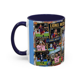Lionel Messi Legendary Career Mug | World Cup Champion 2022 Accent Coffee Mug