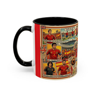 La Selección de España Soccer Legends Mug | Accent Coffee Mug 11oz or 15oz