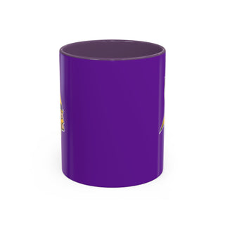 Minnesota Vikings Accent Coffee Mug – Purple & Yellow Team Logo 11/15oz