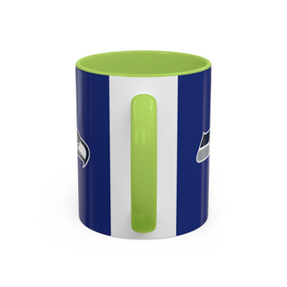 Seattle Seahawks Logo Accent Coffee Mug — NFL Team 11/15oz