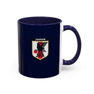 Japan Football Crest Mug | JFA Soccer Emblem Accent Coffee Mug