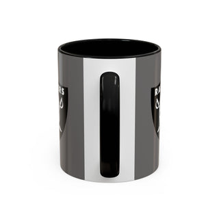 Las Vegas Raiders Logo Accent Coffee Mug — Team Logo Coffee Mug (11/15 oz)