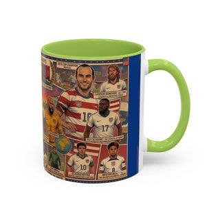 US Men's National Team Soccer Legends Mug | Vintage Collage, Soccer Players