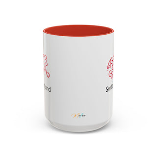 Switzerland Alpine Heritage Coffee Mug | Swiss Mountains, Edelweiss Accent