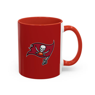 Tampa Bay Buccaneers Accent Coffee Mug - Red & Black Team Logo 11/15oz