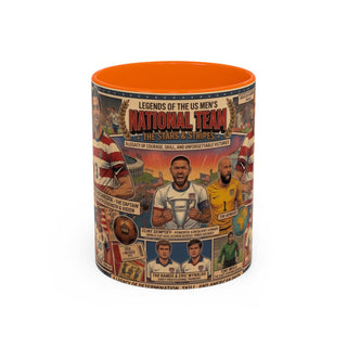 US Men's National Team Soccer Legends Mug | Vintage Collage, Soccer Players