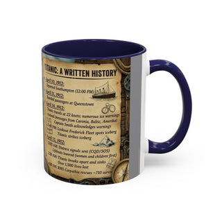 Titanic History Timeline Mug | Accent Coffee Mug