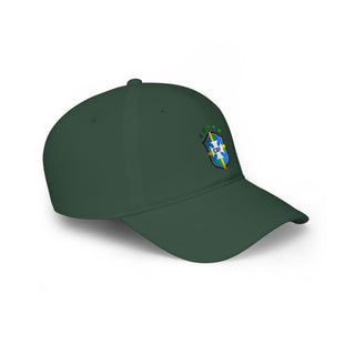 Brazil Football Printed Low Profile Football Cap | Blue CBF Emblem