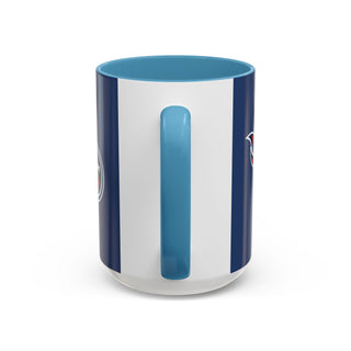 Tennessee Titans Accent Coffee Mug — Navy NFL Logo (11oz & 15oz)