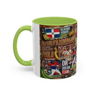 Dominican Baseball Classic Collage Mug | Accent Coffee Mug