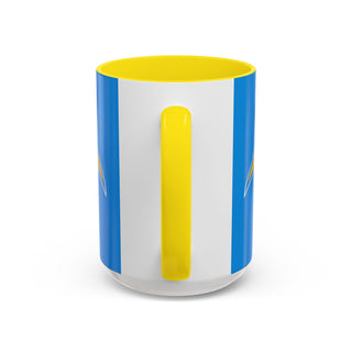 Los Angeles Chargers Lightning Bolt Accent Coffee Mug — NFL Team Coffee Mug