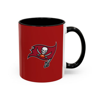 Tampa Bay Buccaneers Accent Coffee Mug - Red & Black Team Logo 11/15oz
