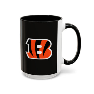Cincinnati Bengals Black Accent Coffee Mug — Team Logo Fan Mug (11/15 oz)