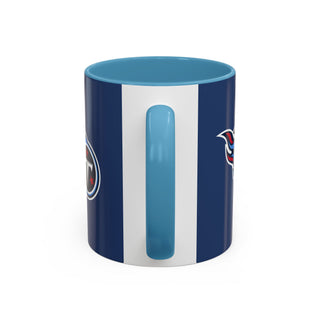 Tennessee Titans Accent Coffee Mug — Navy NFL Logo (11oz & 15oz)