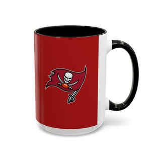 Tampa Bay Buccaneers Accent Coffee Mug - Red & Black Team Logo 11/15oz